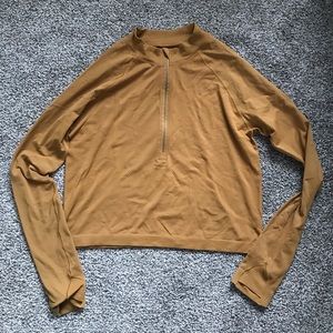 Lululemon Spiced Bronze Crop Longsleeve